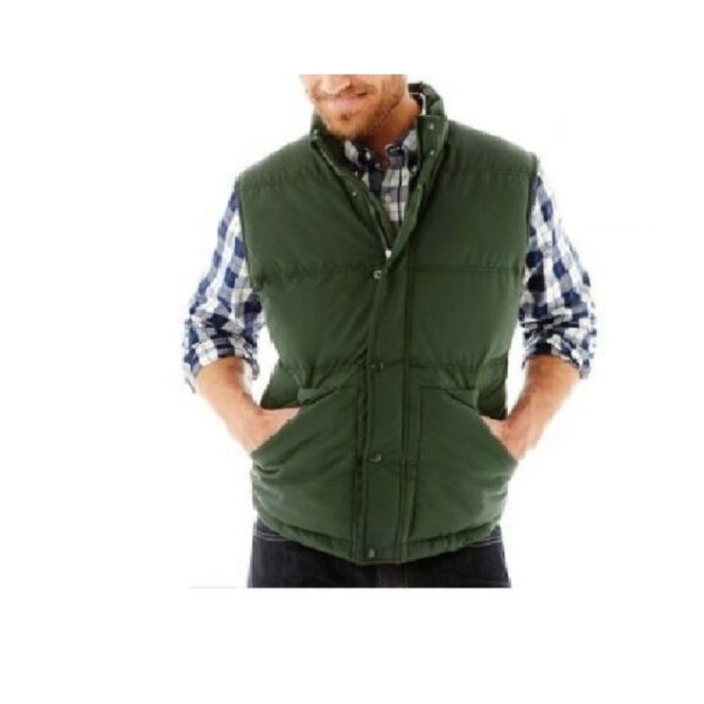 Mens Puffer Vest Jacket St Johns Bay size-S NEW
